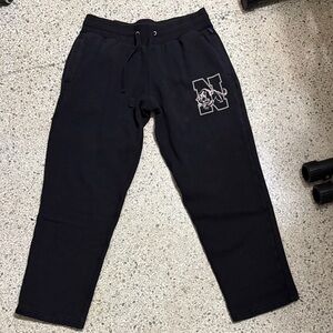 Noah NYC Black Joggers with Logo
